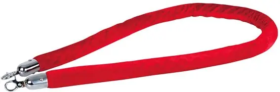 Neues Produkt | Showtec Samtseil Silber Haken - Rot