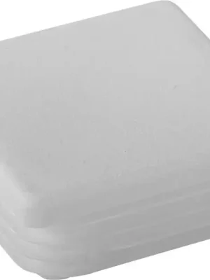 Fast ausverkauft - Riggatec Endkappe signalweiß für 50 x 50 x 0,8-3 mm Rohr Vierkant