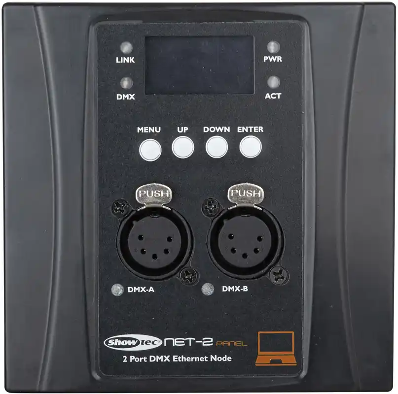 SHOWTEC NET-2 Panel 5-polig – schwarzes Gehäuse - Geprüfte Qualität