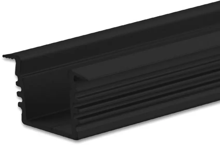 Premium-Qualität | ISOLED LED Einbauprofil DIVE12 Aluminium schwarz, 200cm
