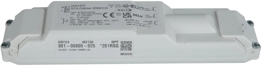 ELDOLED Solodrive 20 W Dali-2 Dim to dark LED-Treiber SL20CA-E2Z0D1 - Heute kaufen