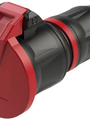 PCE Gummi-Schuko-Stecker, weiblich, rot | Schneller Versand