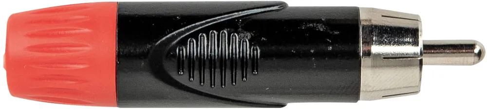DAP-Audio Cinch-Stecker – männlich – schwarzes Gehäuse, rote Endkappe - Beliebt