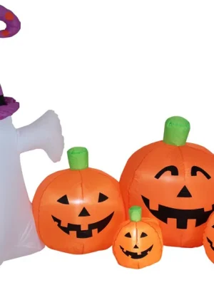 Bestseller - EUROPALMS Halloween Aufblasbare Figur Geist mit Kürbissen, 244cm