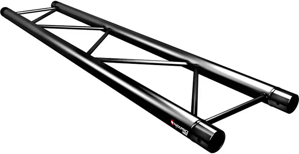Direkt vom Hersteller | Naxpro-Truss FD 22 Strecke 75 cm RAL9005 - Schwarz - Seidenmatt -B-Stock-