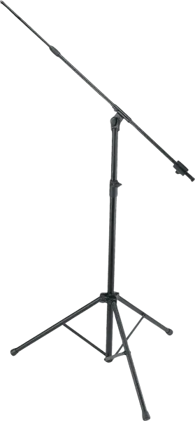 Jetzt neu - Quiklok Telescopic boom studio microphone stand, tripod base - black
