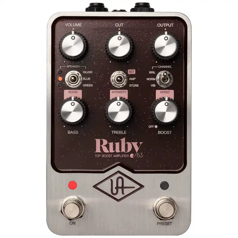 Universal Audio UAFX Ruby ‘63 Top Boost Amplifier - Fast ausverkauft