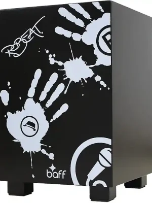 Begrenzte Stückzahl - BAFF BeatBox Robeat 42 BK Musikmöbel/Cajon inkl. App Download, schwarz (416)
