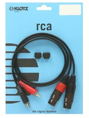 KLOTZ AT-CF0100 Twin Dualkabel, 2x Chich RCAm-2xXLRf, 1m | Aktionspreis