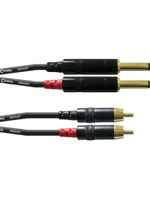 CORDIAL CFU 3,0 PC Essentials Line Linekabel 2x 6,3mm KLm - 2x RCAm, 3m | Neu gelistet