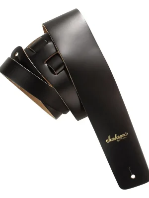 Sparangebot | Jackson Logo Gitarrengurt in schwarz - Leder