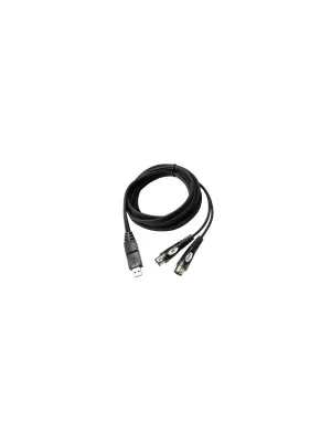 Omnitronic Adapterkabel USB/2xMIDI 3m schwarz | Direkt vom Hersteller