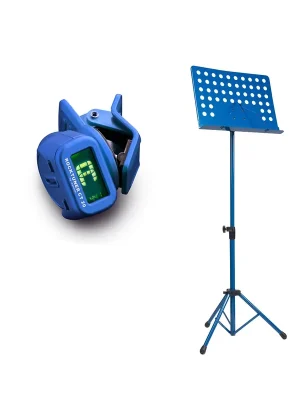 Zoundhouse Einsteiger-Bundle 22 Orchesterpult + Clip-On Tuner / blau | Jetzt neu