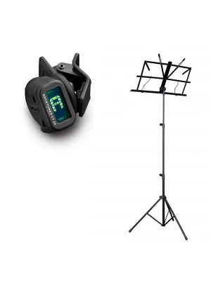Zoundhouse Einsteiger-Bundle 27 Notenständer + Clip-On Tuner / schwarz - Bestpreis