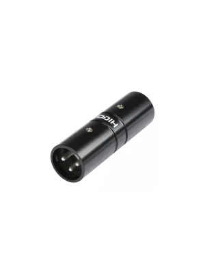 Hicon HICON Adapter XLR 3-pol male gerade, schwarz - Profi-Qualität