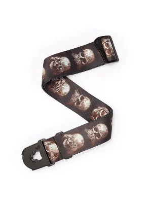 Ausverkauf | D‘addario Alchemy Planet Lock Gitarrengurt, Muted Skulls