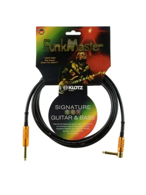 Klotz Klotz Stevens FunkMaster Gitarren- & Basskabel mit gewinkelter klinke 4,5m - Profi-Qualität