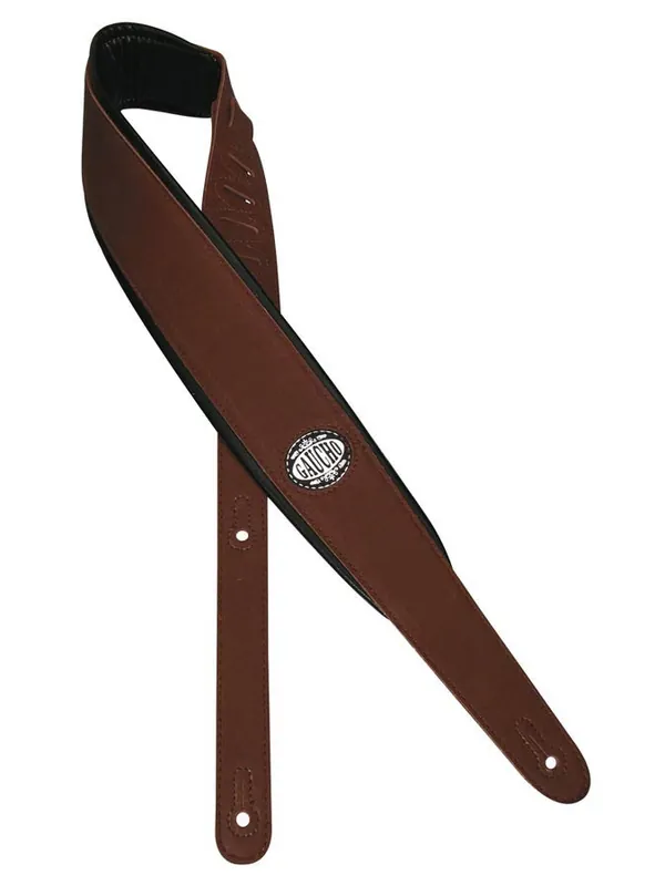 Jetzt verfügbar - Gaucho GST-314-DBR Gitarrengurt Gepolstert Braun
