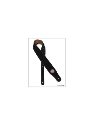 Einfache Rückgabe | Gaucho Stylish Series XL Velours Schwarz - Gitarrengurt