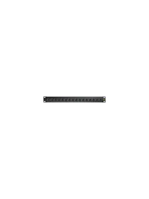 Sommer Cable Audio-Steckfeld XLR , 1 HE, 12 BE, XLR 3-pol male/XLR 3-pol female; HICON; vergoldete Kontakte, 2 mm | Markenqualität