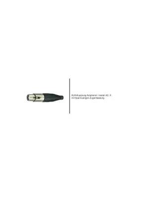 Aktion | Amphenol AC3F XLR-Kupplung mit Spannzangen-Zugentlastung für Kabel 7,0mm