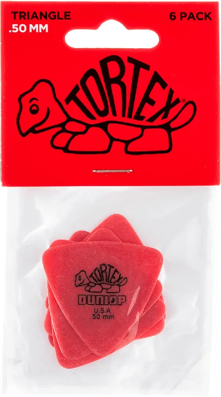 Nur für kurze Zeit - Dunlop Tortex Triangle Playerïs Pack 6 Stück rot 0,50
