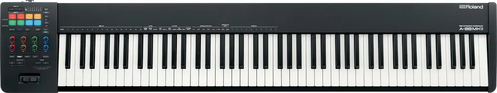 Kundenliebling - Roland A-88 MKII MIDI-Keyboard – Ultimative PHA-4 Hammermechanik