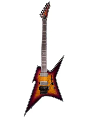 Hohe Qualität - B.c.rich Ironbird Extreme Exotic with Floyd Rose - Burl Top, Purple Haze