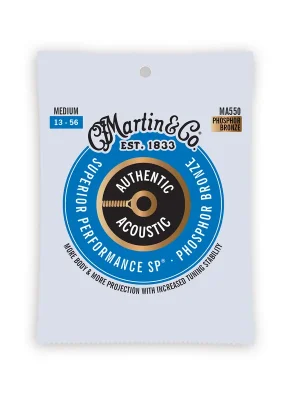 Geprüfte Qualität - Martin Guitars MA550 Authentic Acoustic SP Guitar Strings 13-56 Medium