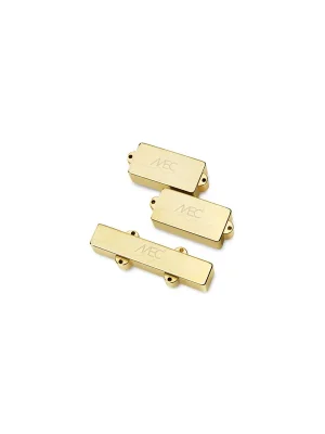 MEC Active Metal Cover P/J-Bass Pickup Set, 4-String - Gold | Bestpreis