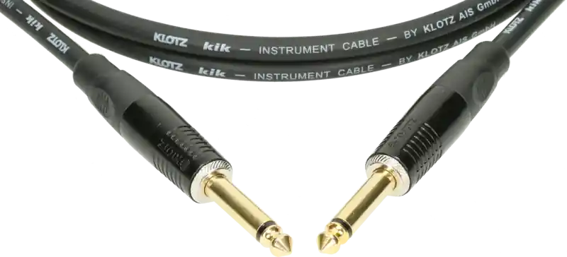 Klotz KiK Pro Kabel, gerade/gerade, vergoldet - 9m - Schneller Versand