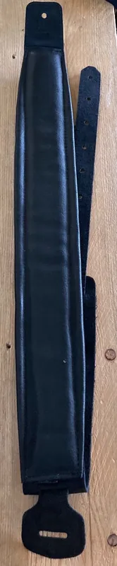 Bull 2,5" Ledergurt mit Padding Schwarz/ Velour | Vorteilspreis