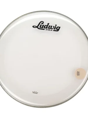 Versand noch heute - Remo Powerstroke 3 Bass Drumhead 22" Resonant Clear - Vintage Ludwig Logo