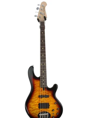Preis gesenkt | Lakland Skyline 44-02 Deluxe Bass, 4-String - Quilted Maple Top, Three Tone Sunburst Gloss (B-Ware)