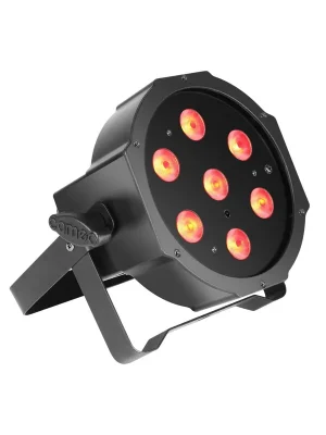 Cameo Cameo FLAT PAR TRI 3W IR - 7 x 3 W High Power TRI Colour FLAT LED RGB PAR Scheinwerfer in schwarz - Hochwertig