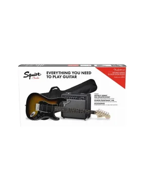 Kostenlose Rückgabe | Squier Affinity Series Stratocaster HSS Pack, Laurel FB, Brown Sunburst, FM 15G