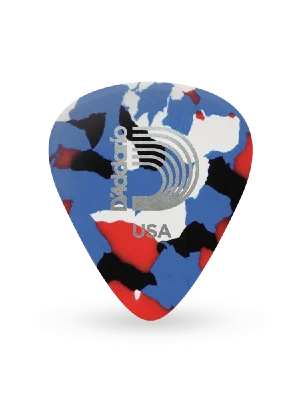 Ausverkauf | D‘addario bunte Zelluloid-Gitarren-Picks, 10er-Packung, Medium