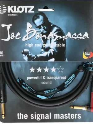 Klotz Joe Bonamassa high end, gerade - gewinkelt, neutrik schwarz-rot, 9m - Zertifiziert