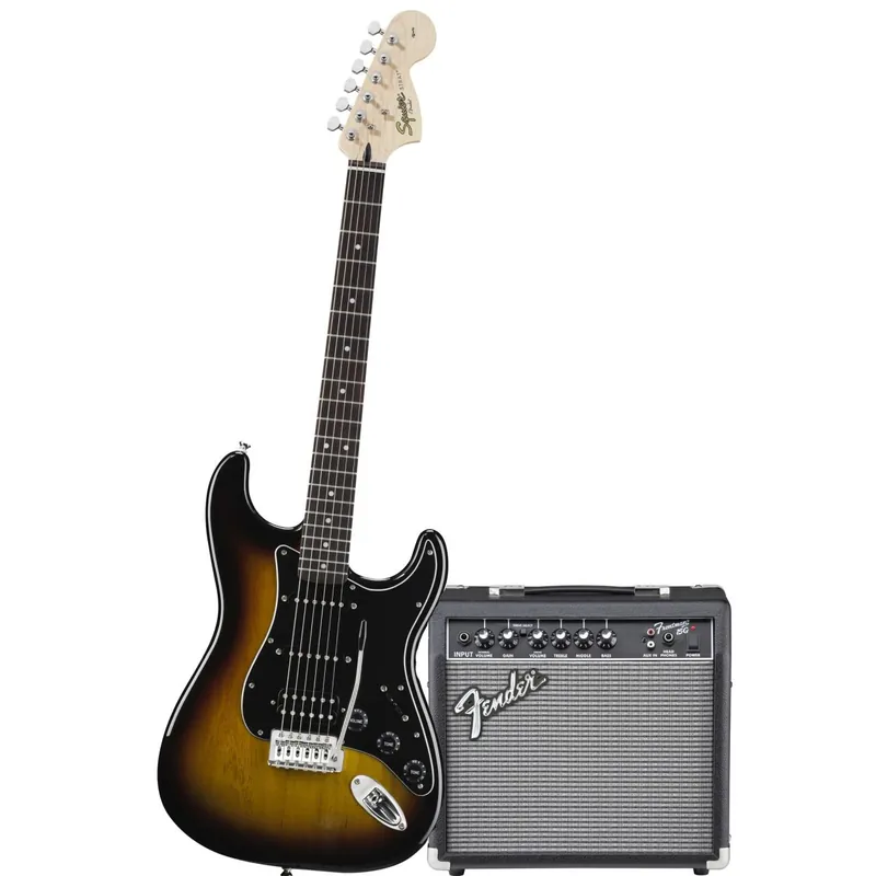 Squier Affinity Set Strat HSS BSB / Fender Frontman 15G Amp - Einsteiger Set | Sofort bestellbar