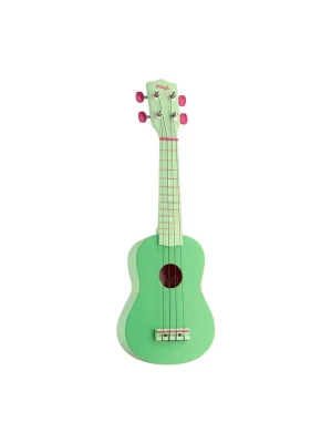 Zoundhouse UZH-GRASS Sopran-Ukulele mit schwarzer Nylontasche | Mega-Angebot