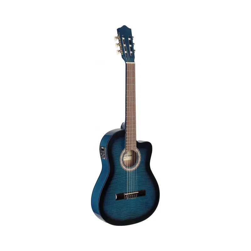 Neue Ware - Stagg C546TCE-BLS - Konzertgitarre mit Tonabnehmer