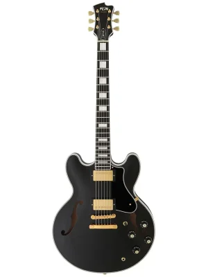 Begrenzte Stückzahl | FGN Masterfield Classic Black - Halbresonanz E-Gitarre