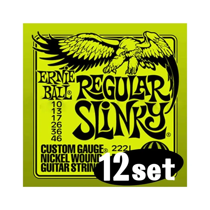 Ernieball 12 x EB2221 Regular Slinky Satz 010"-046" - Letzte Chance
