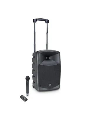 LD Systems ROADBUDDY 10 - Akkubetriebener Bluetooth-Lautsprecher mit Mixer und Funkmikrofon - Reduziert
