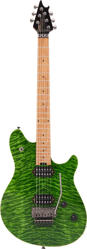 Neu eingetroffen - EVH Wolfgang® Standard QM, Baked Maple Fingerboard, Transparent Green "B-Stock"