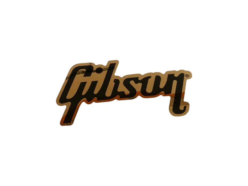 Sehr beliebt | Gibson Logo Sticker Metallic Gold