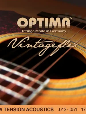Jetzt neu | Optima Vintageflex Acoustics Low Tension Light Set .012-.051