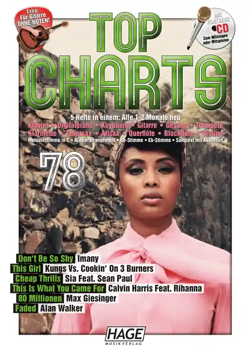 Top Charts 78, Songbook+Playback CD | Schnäppchen