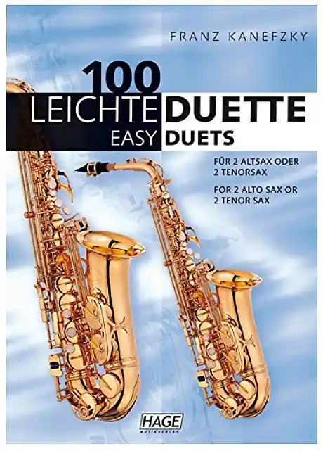 Sofort kaufen - 100 leichte Duette für 2 Altsax. oder 2 Tenorsax.