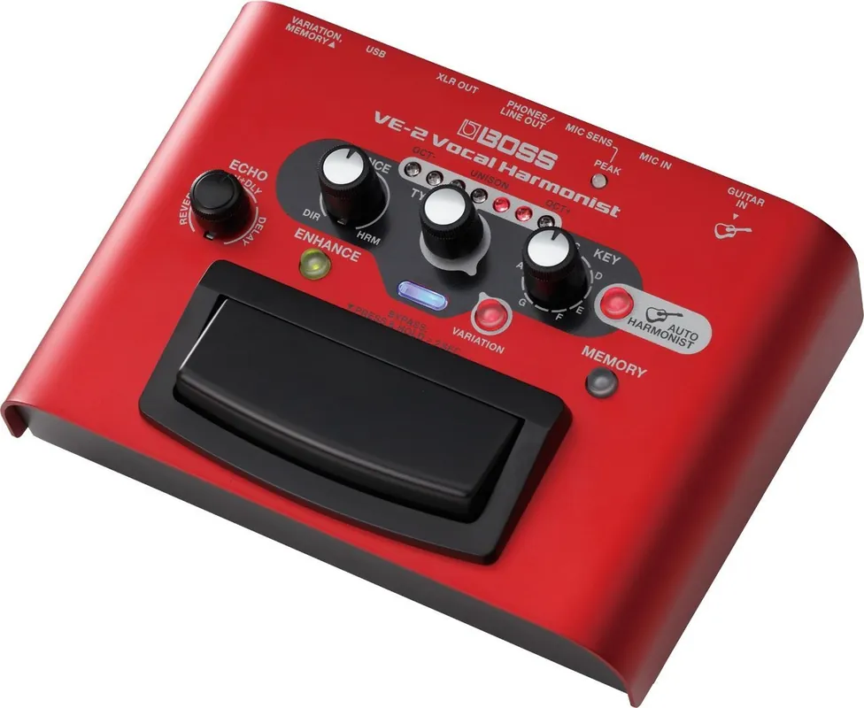 Sonderaktion - Boss VE-2 Vocal Harmonist Vocal Effektgerät mit USB Audiointerface